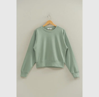 Classic Crew Long Sleeve Pullover Top