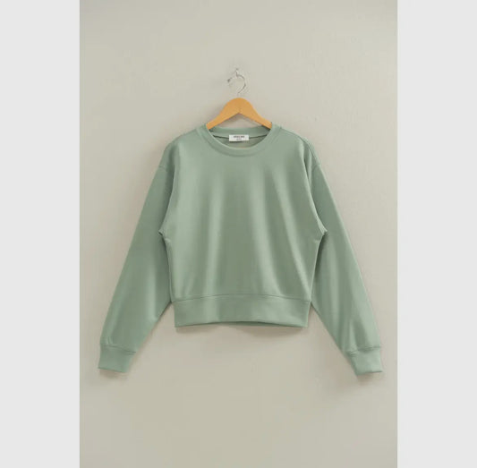 Classic Crew Long Sleeve Pullover Top