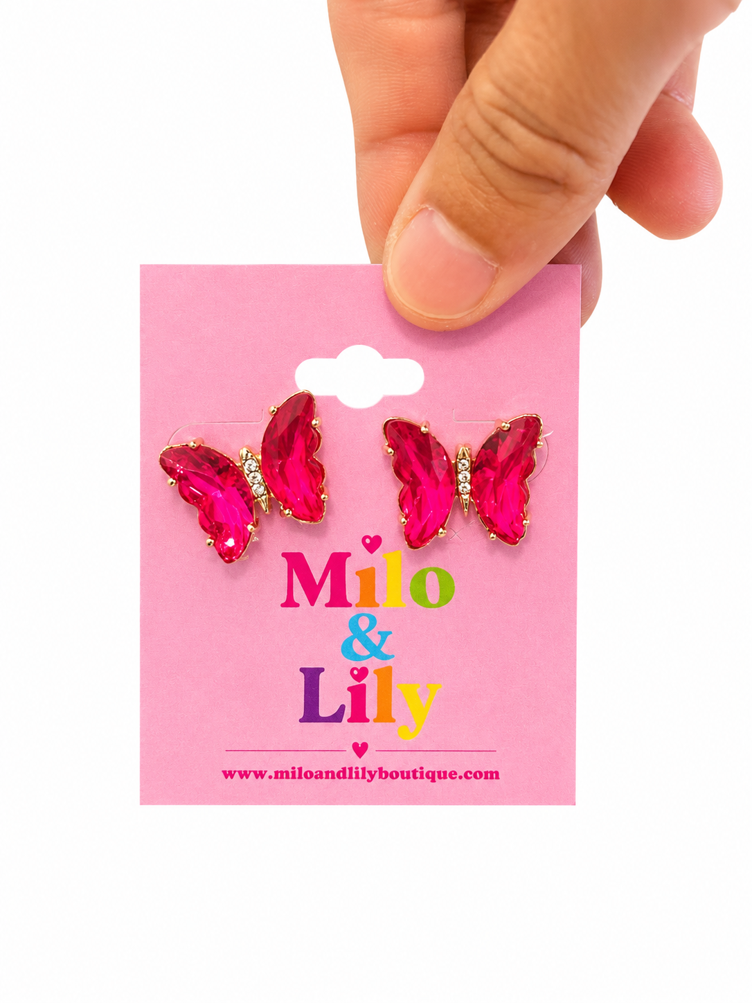 Butterfly 🦋 Kisses Glass Stud Earrings