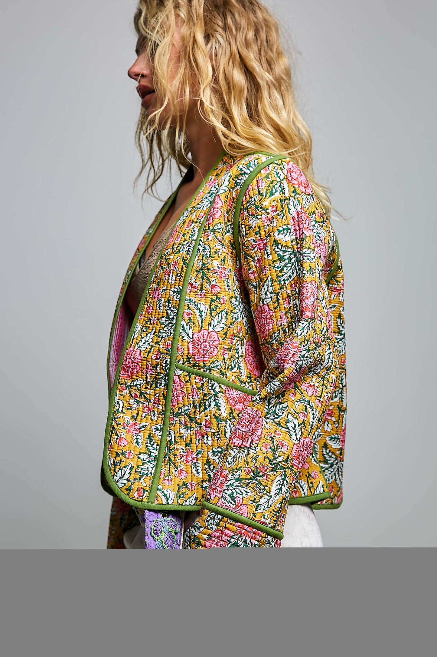 Saffron Skies Quilted Jacket
