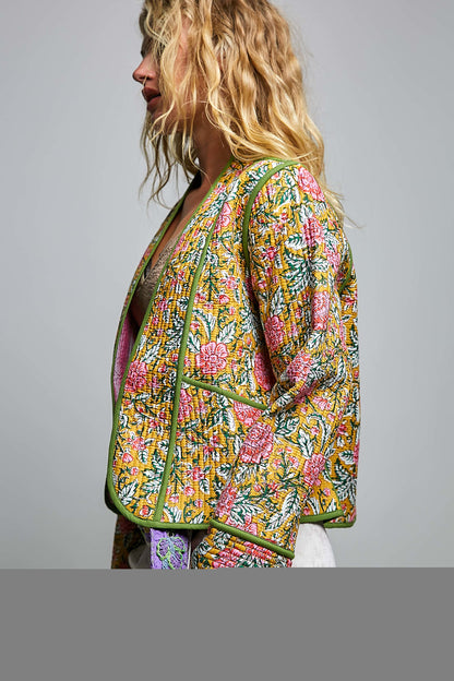 Saffron Skies Quilted Jacket
