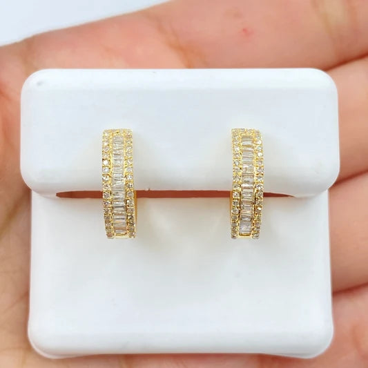 All That Glitters Crystal Hoops