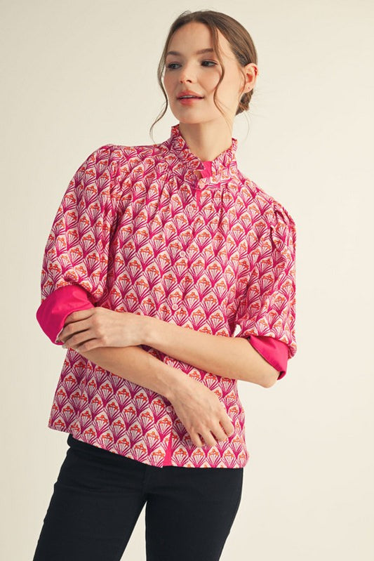 The Fan Pleat Blouse