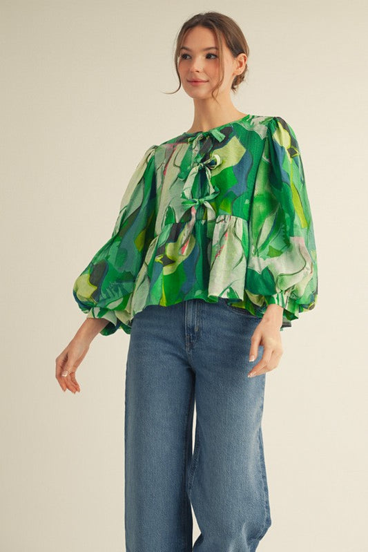 The Petal Swirl Blouse