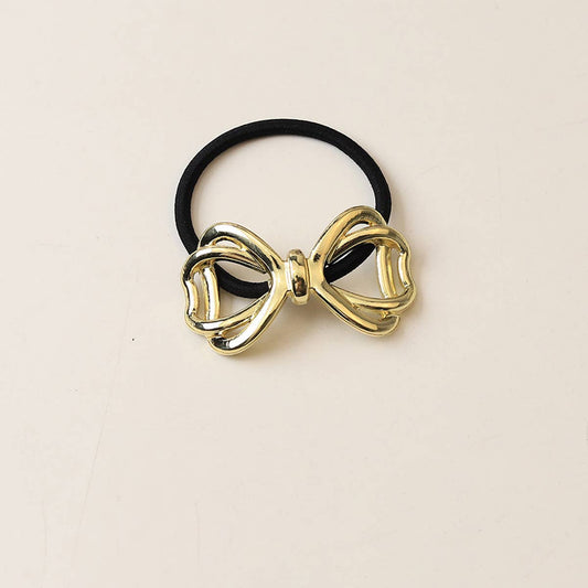Gold Bow Hair Tie