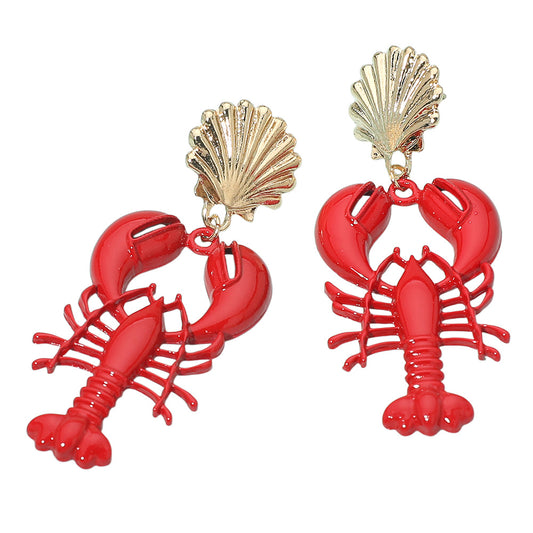 Lobster 🦞 Shell Dangle Earrings