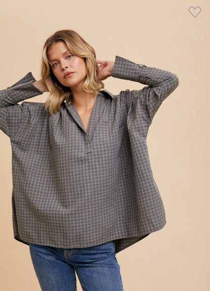 The Meadow Glen Collared Pullover