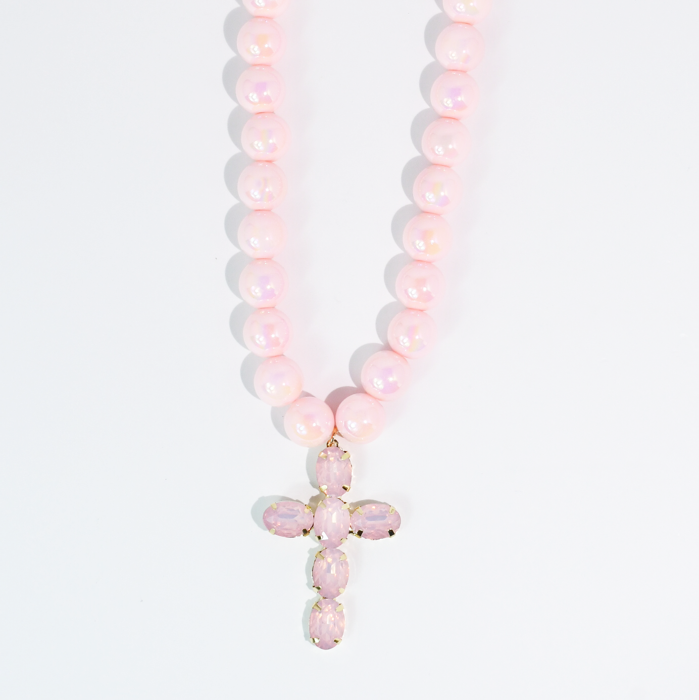 Pink Grace Cross Necklace - Milo & Lily Boutique