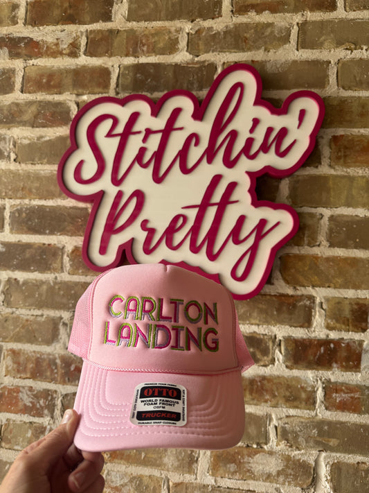 Carlton Landing Multicolor Embroidered Hat