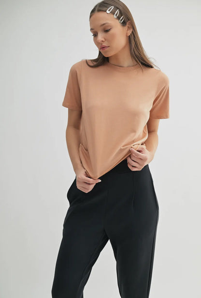 Back to Basics Solid Tees : Multiple Color Options Available - Milo & Lily Boutique