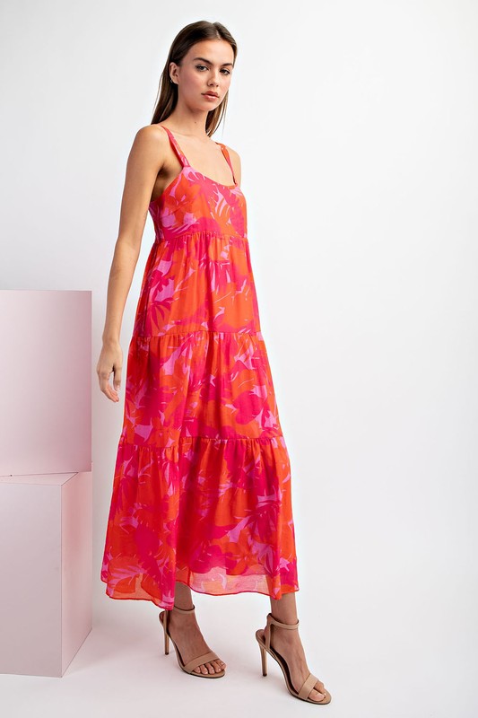 Floral Sunset Maxi Dress