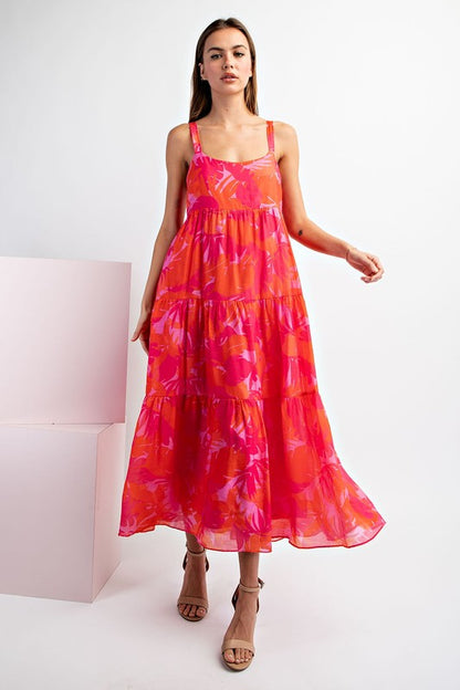 Floral Sunset Maxi Dress