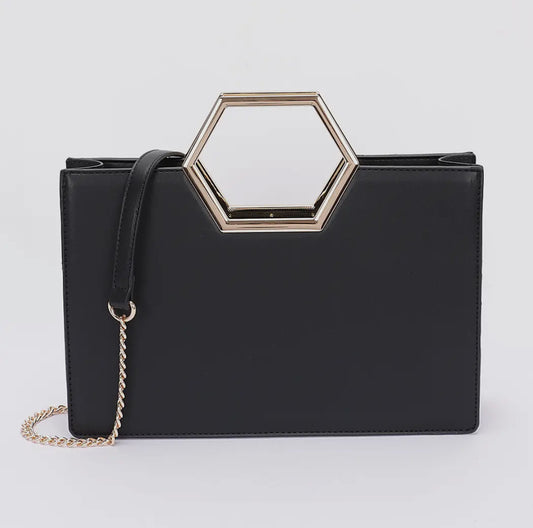⚡ The Hex Handle Structured Bag ⚡
