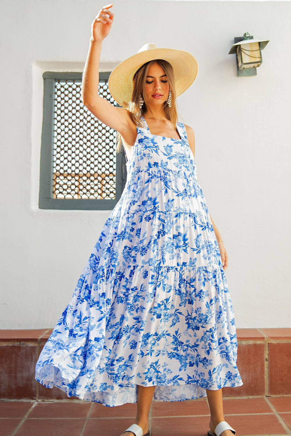 French Blue Maxi Dress