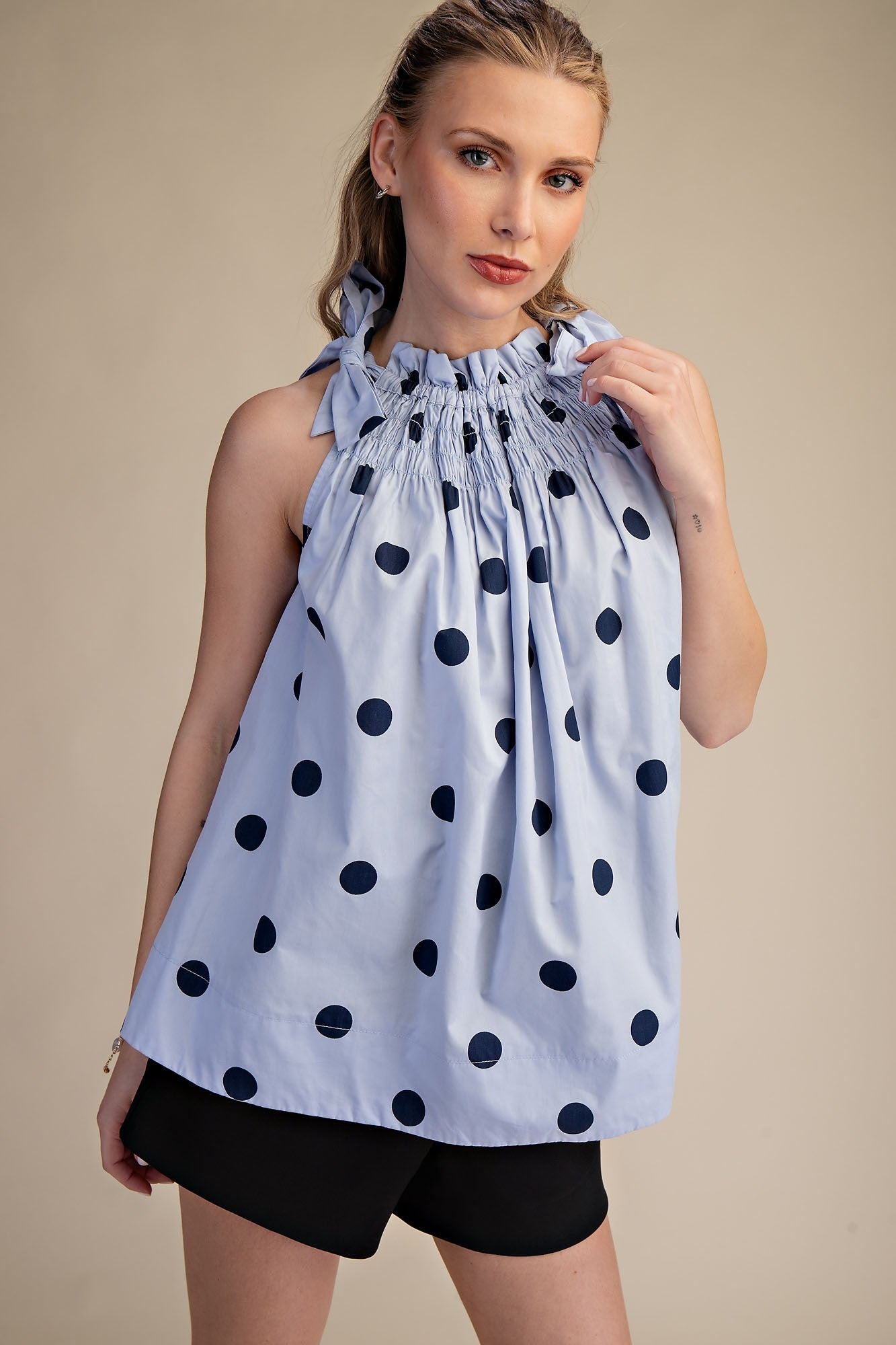 The Harbor Dot Halter Top - Milo & Lily Boutique
