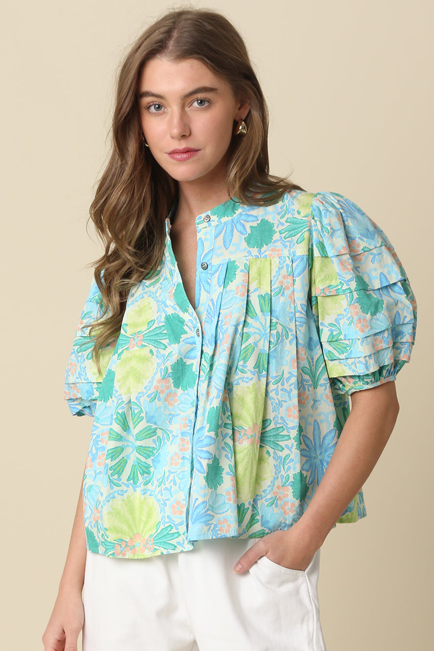 Sea Glass Garden Blouse