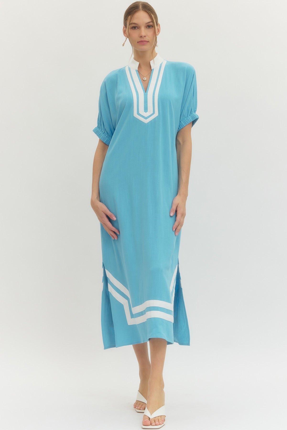 The Skyline Breeze Midi Dress - Milo & Lily Boutique