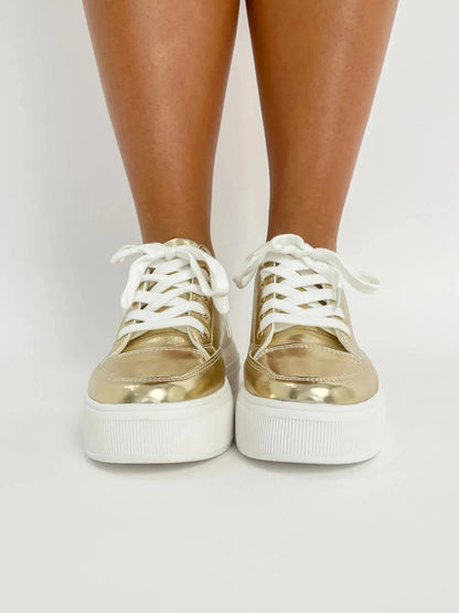 Metallic Muse Platform Sneakers ✨
