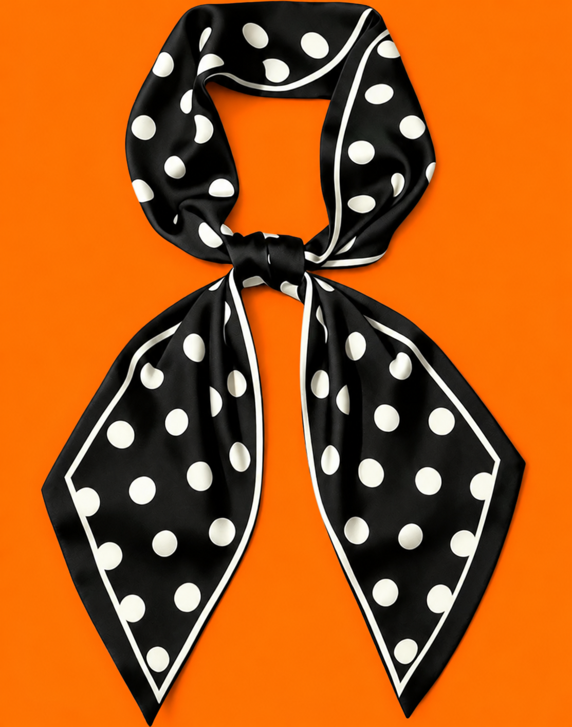 Black & White Polka Dot Scarf