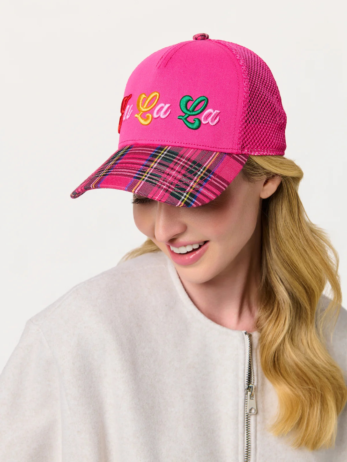 Pink “Fa La La" Trucker Hat