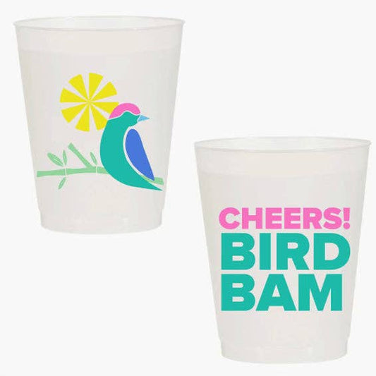 “CHEERS BIRD BAM” SHATTERPROOF CUPS - Milo & Lily Boutique