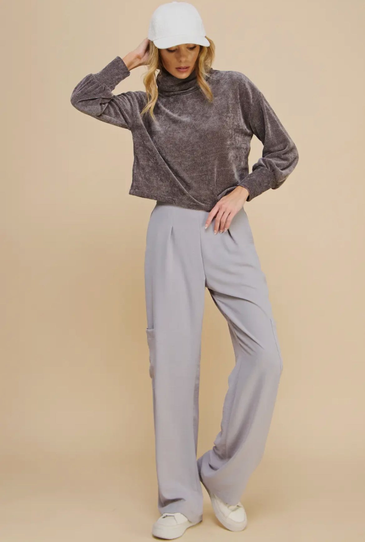 Be Gentle Sweater - GRAY - Milo & Lily Boutique