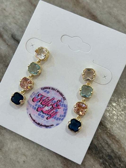 Multi-Stone Drop Earrings ✨