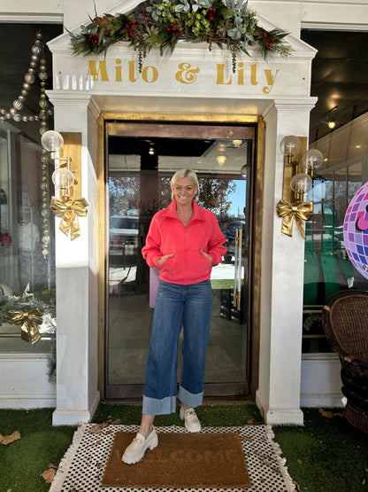 Dove Pullover Half Zip Sweater : Multiple Colors