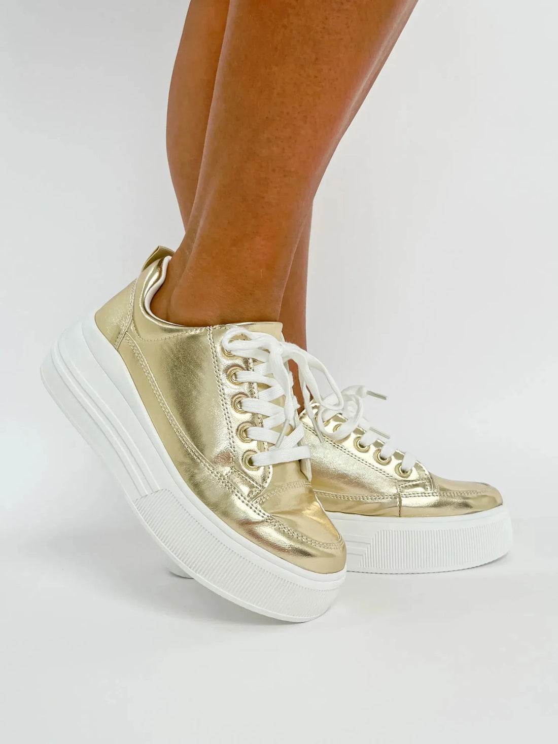 Metallic Muse Platform Sneakers ✨