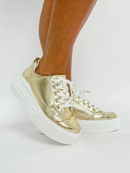 Metallic Muse Platform Sneakers ✨