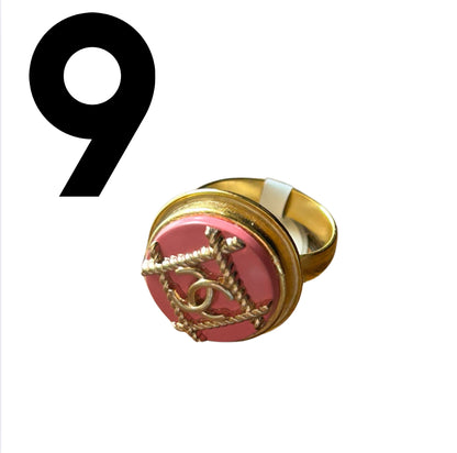 Upcycled Authentic Vintage Chanel Button Rings & Necklaces