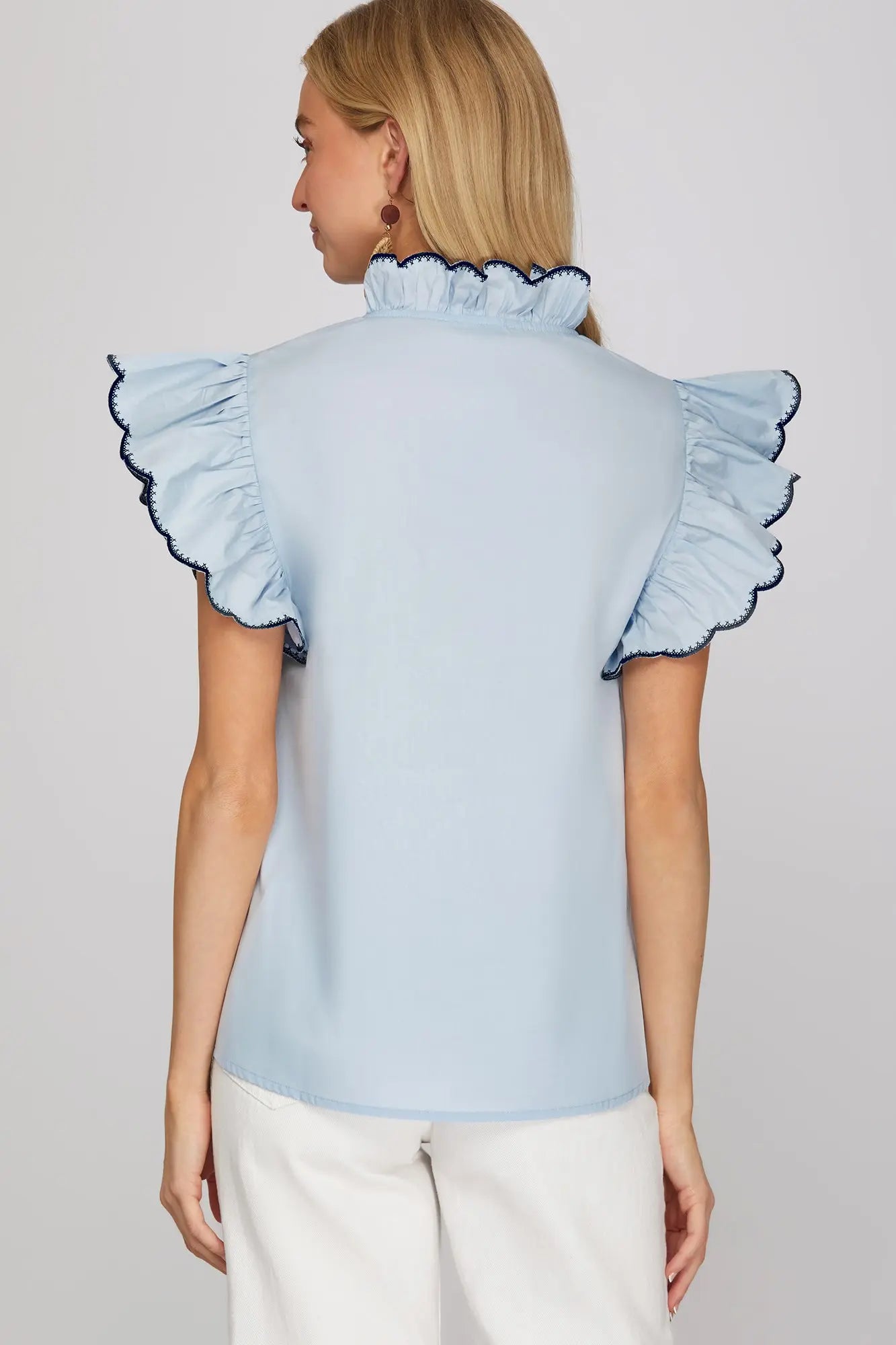Seaside Scallop Flutter Top - Milo & Lily Boutique