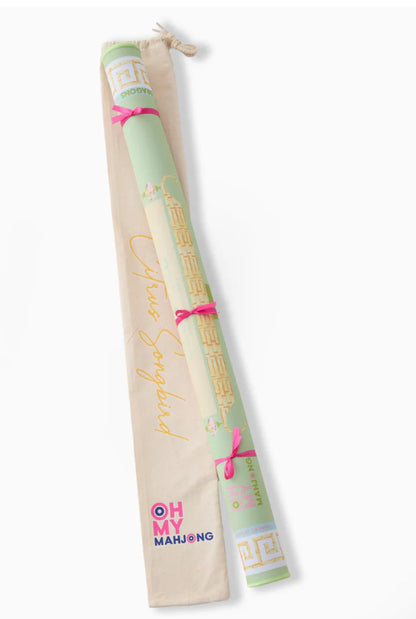 Citrus Songbird Mahjong Mat