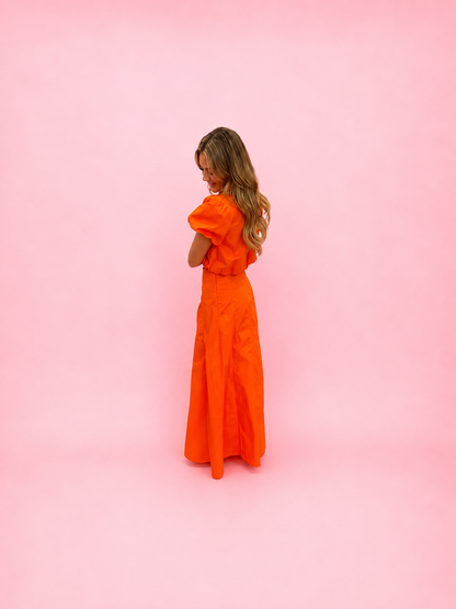 Orange Game Day Midi Skirt - Milo & Lily Boutique