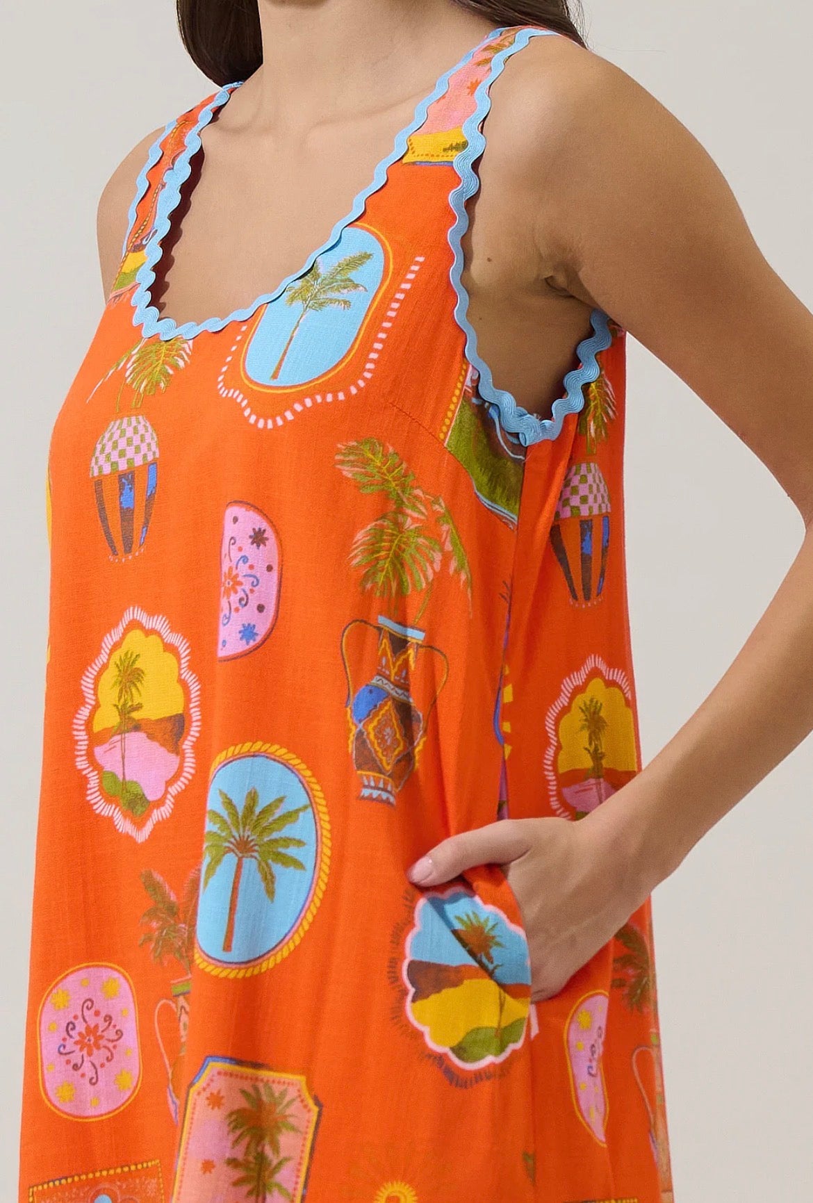 Maury Postcard Auriel Shift Mini Dress - Milo & Lily Boutique