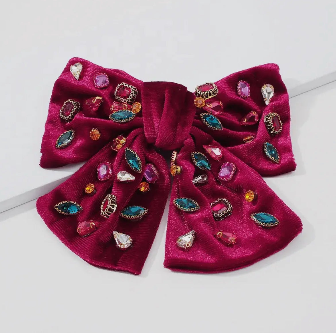 The Holiday Gem Velvet Bow