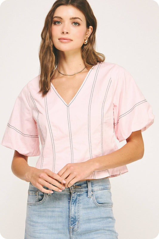 The Peony Stitch Top