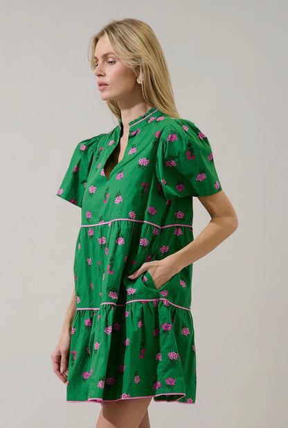Candace Tiered Mini Dress Vivy Floral - Milo & Lily Boutique