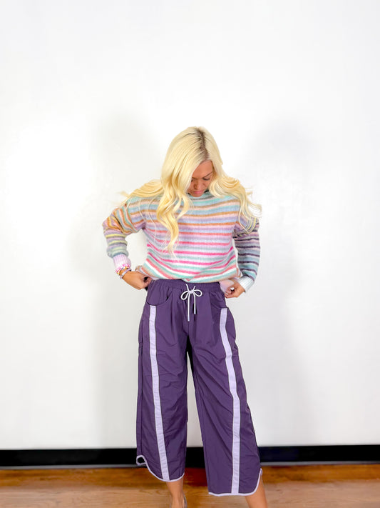 Fast Track Pants- Purple