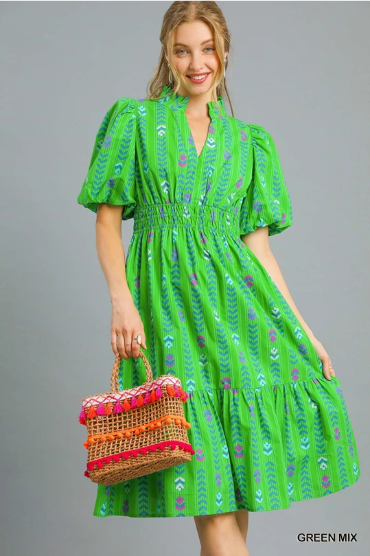 Verdant Vibes Midi Dress