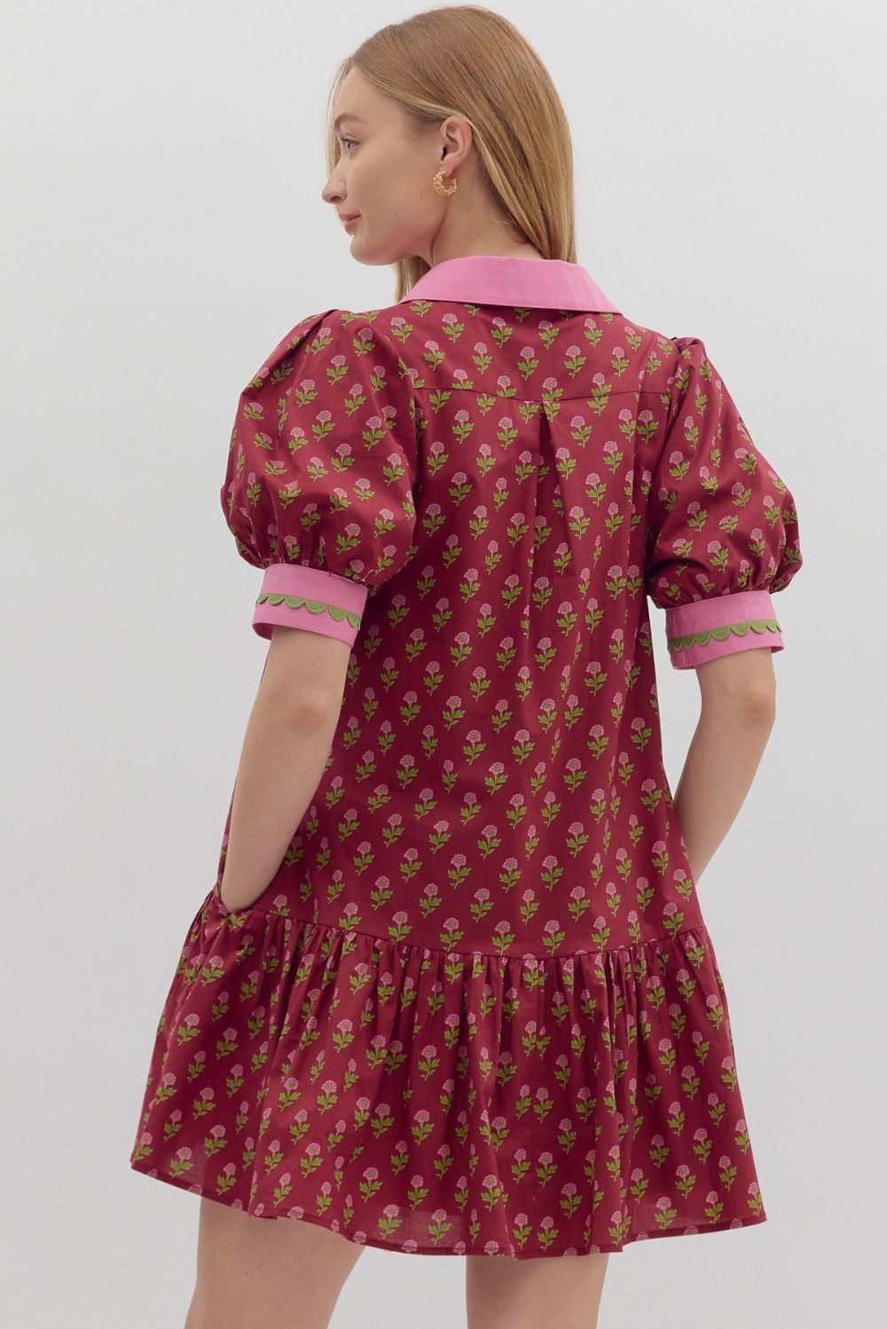 Bloom-drop Mini Dress