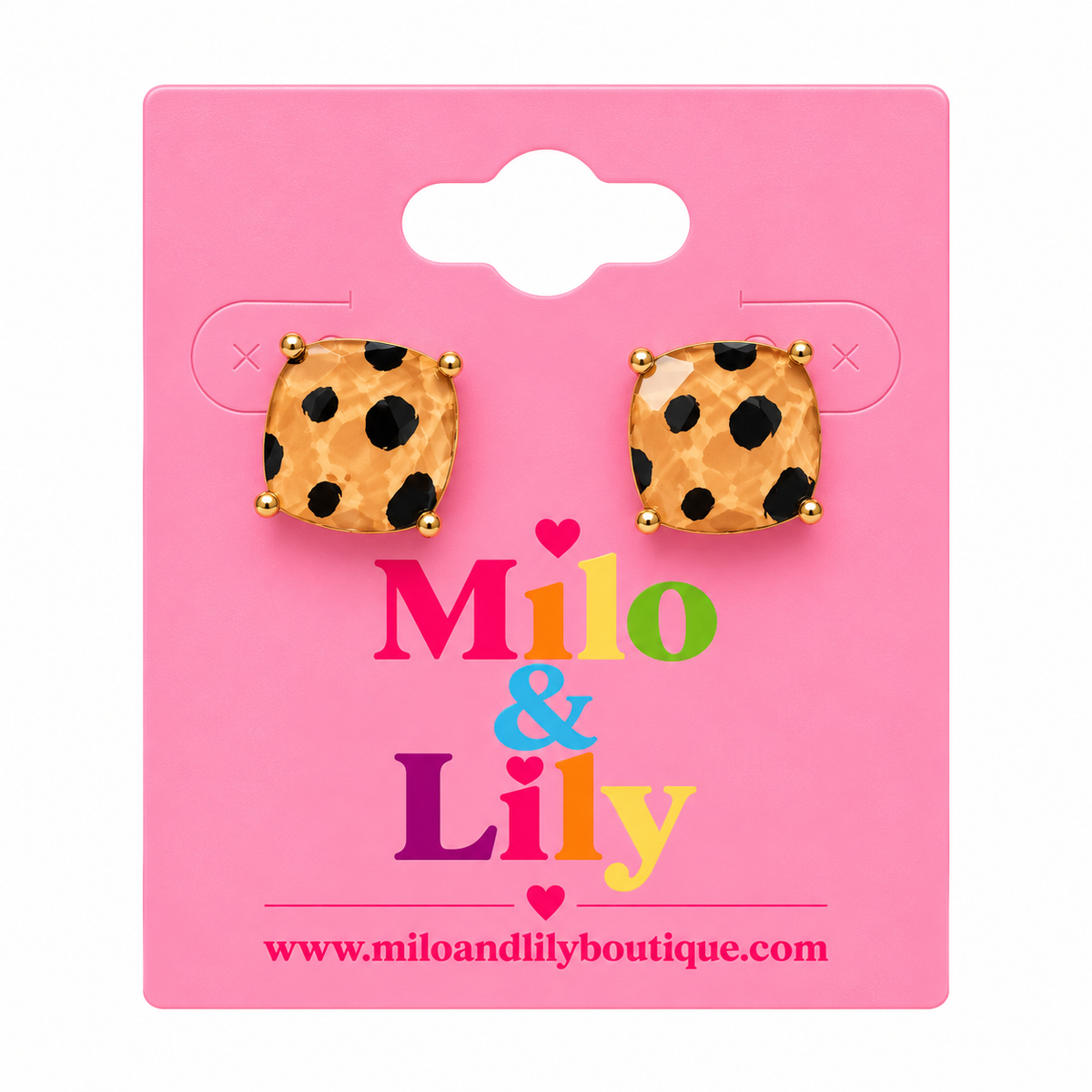 The Posh in Print Leopard Stud Earrings