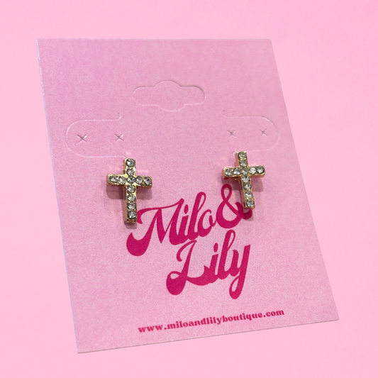 Cross Stud Earrings