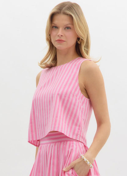 Barbie Boardwalk Back Button Tank