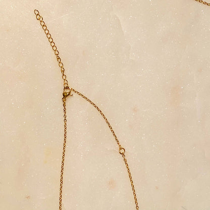 Art Deco Initial Necklace: T