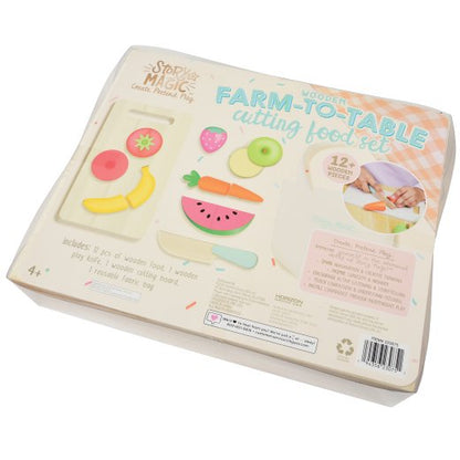 Wooden Cutting Food Playset