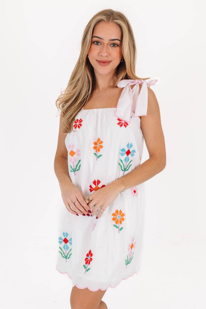 J. Marie Eloise Tie Strap Dress