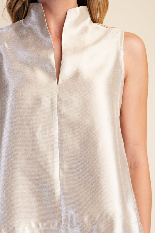 The After Hours Satin Sleeveless Top - Multiple Colors