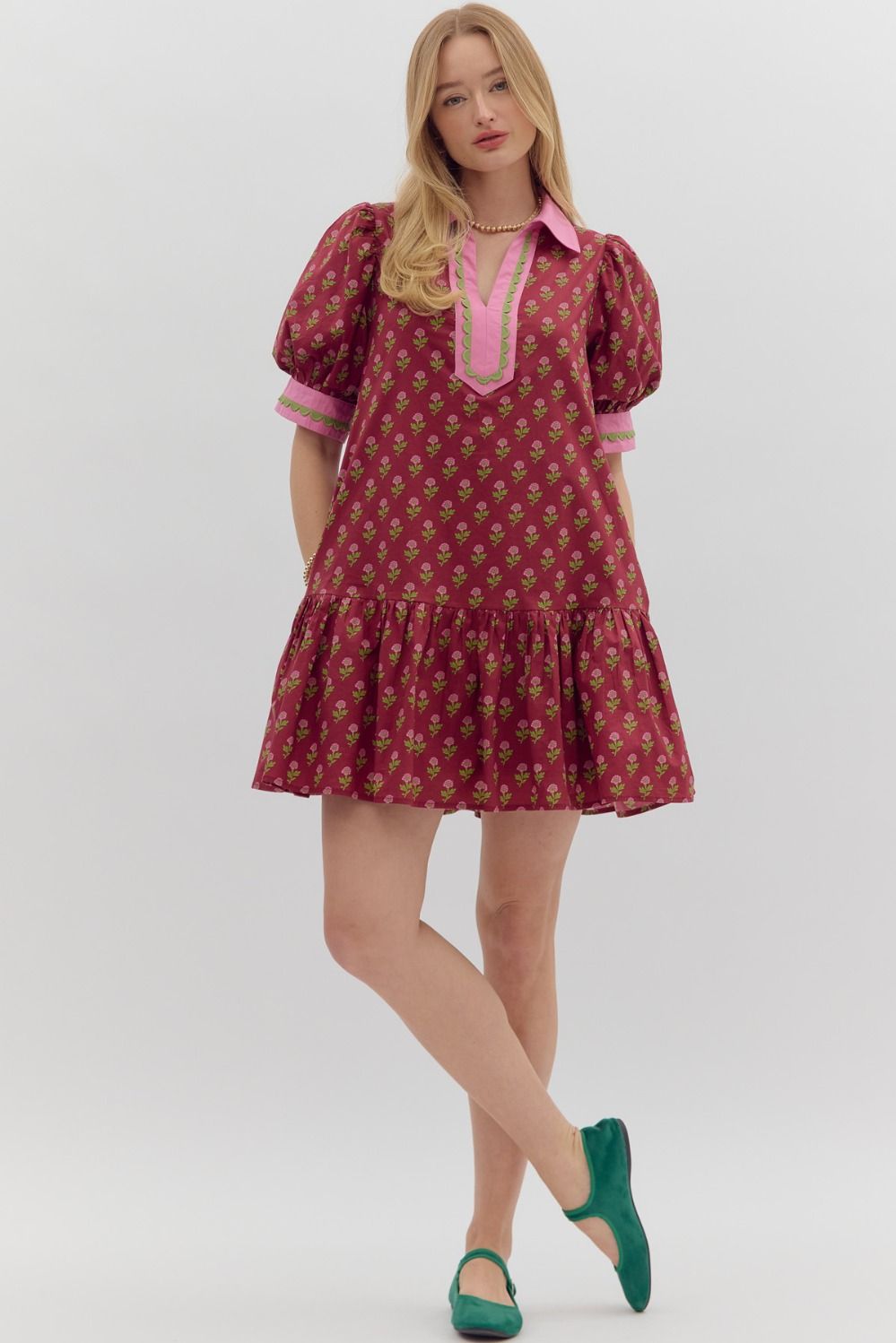 Bloom-drop Mini Dress