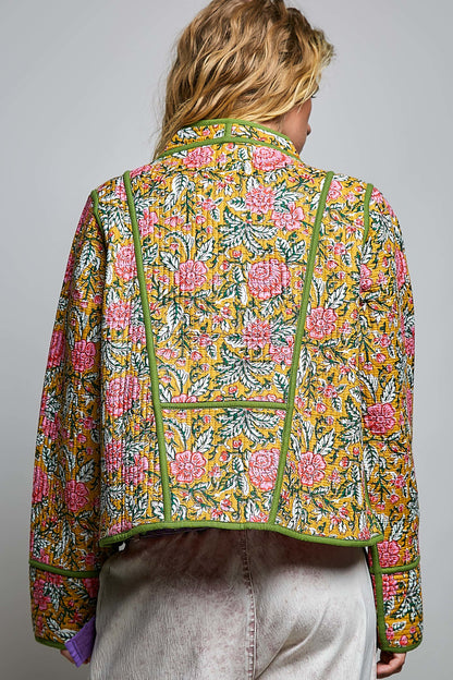 Saffron Skies Quilted Jacket